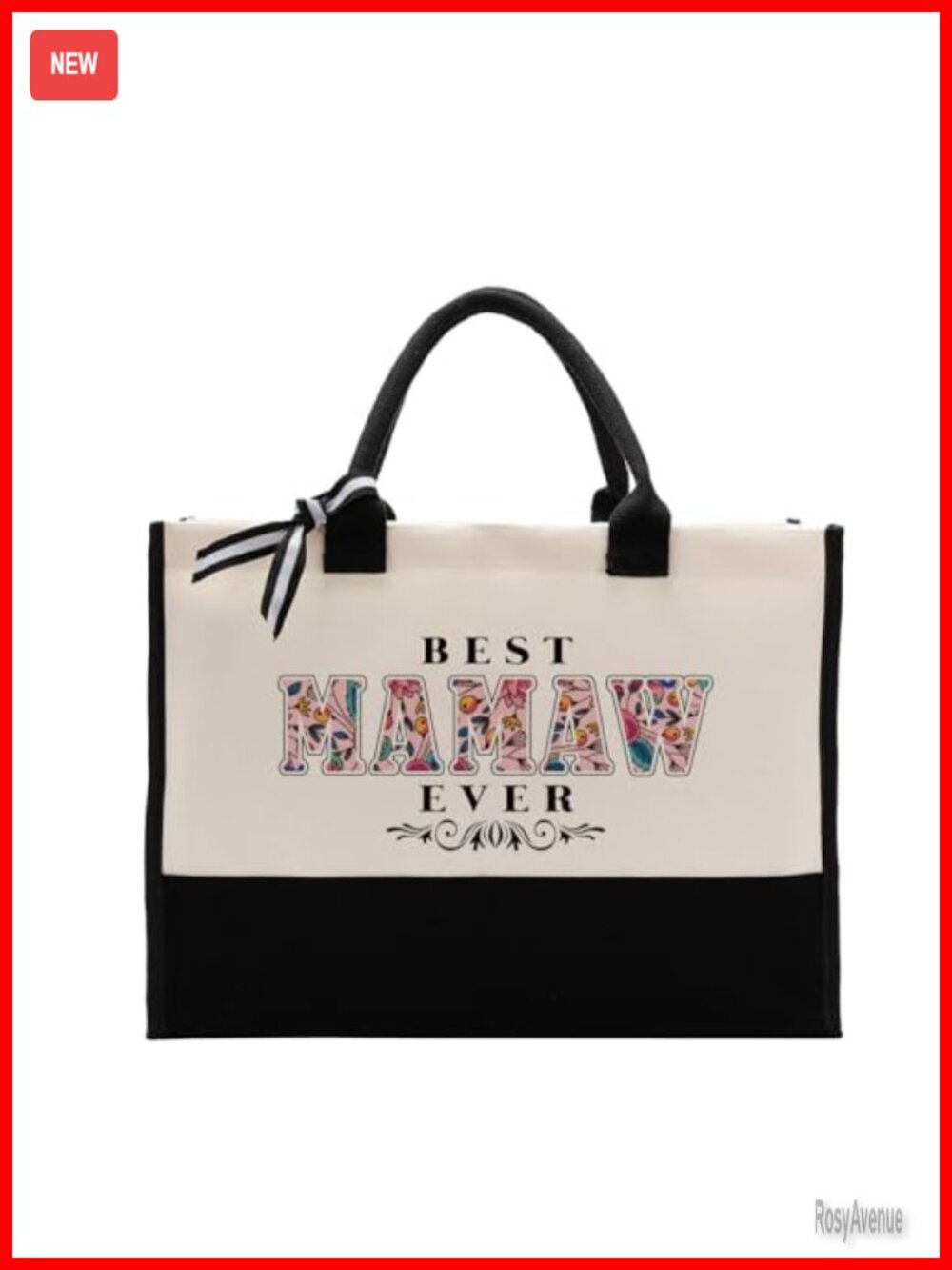 Heavy Duty Cotton Canvas Tote Bag Reusable Shopping Shoulder Bag